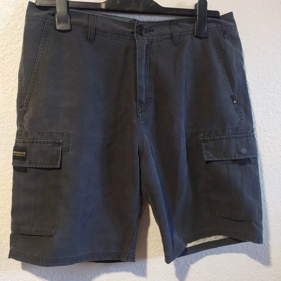 Quiksilver Amphibian Shorts 33 black cargo water dry fast summer board - Picture 9 of 12